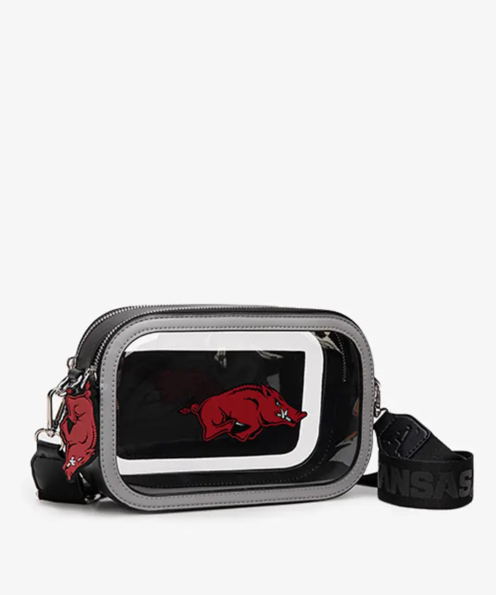 University of Arkansas Razorbacks Clear Camera Bag