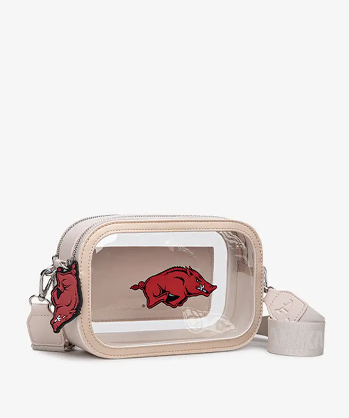 University of Arkansas Razorbacks Clear Camera Bag