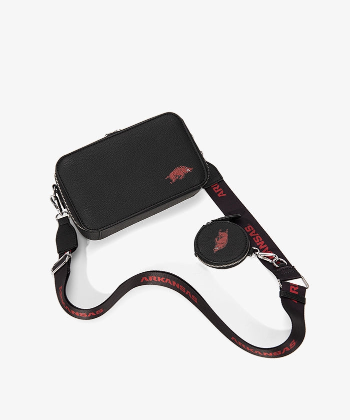Arkansas Razorbacks Crossbody Bag with Coin Pouch