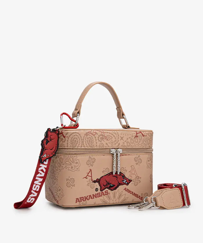 University of Arkansas Razorbacks Box Bag with Top Handle