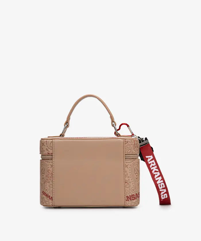 University of Arkansas Razorbacks Box Bag with Top Handle