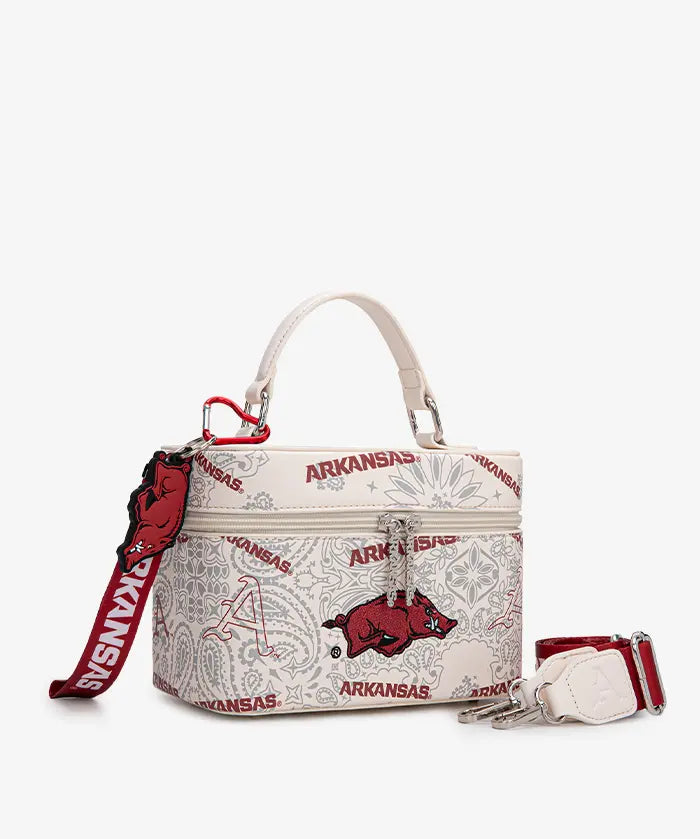 University of Arkansas Razorbacks Box Bag with Top Handle