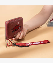 University of Arkansas Razorbacks Mini Wristlet Wallet