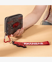 University of Arkansas Razorbacks Mini Wristlet Wallet