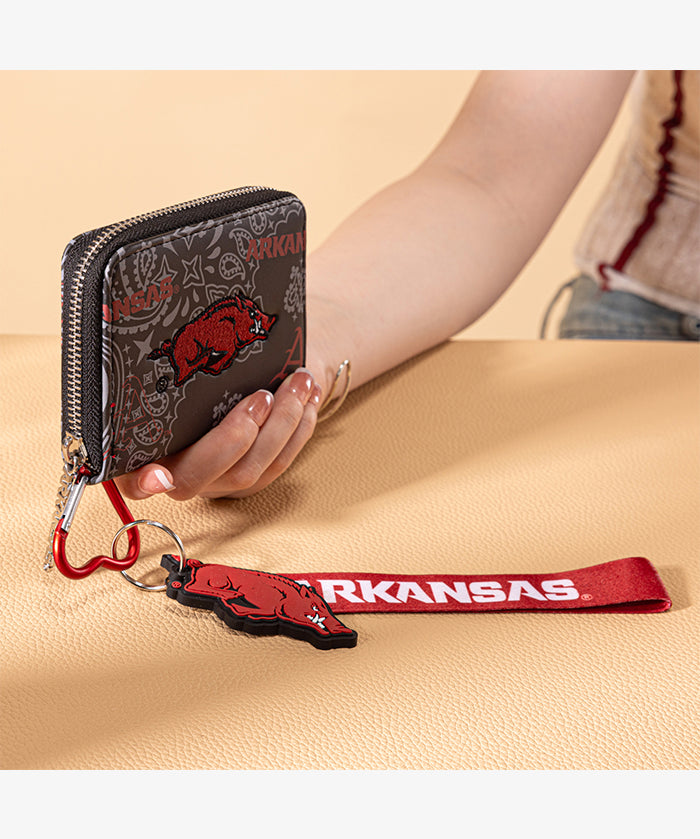 University of Arkansas Razorbacks Mini Wristlet Wallet