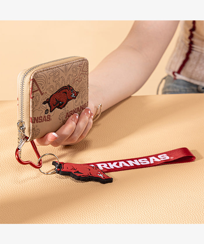 University of Arkansas Razorbacks Mini Wristlet Wallet