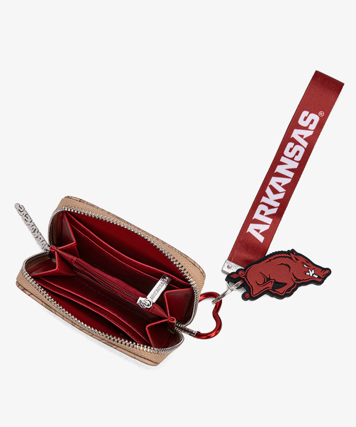 University of Arkansas Razorbacks Mini Wristlet Wallet