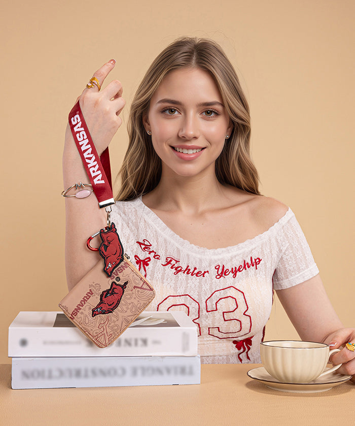 University of Arkansas Razorbacks Mini Wristlet Wallet