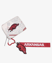 University of Arkansas Razorbacks Mini Wristlet Wallet