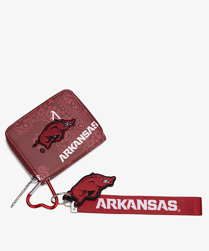 University of Arkansas Razorbacks Mini Wristlet Wallet