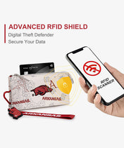 University of Arkansas Razorbacks Wristlet Wallet