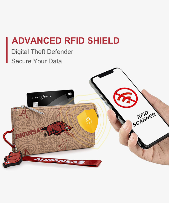University of Arkansas Razorbacks Wristlet Wallet