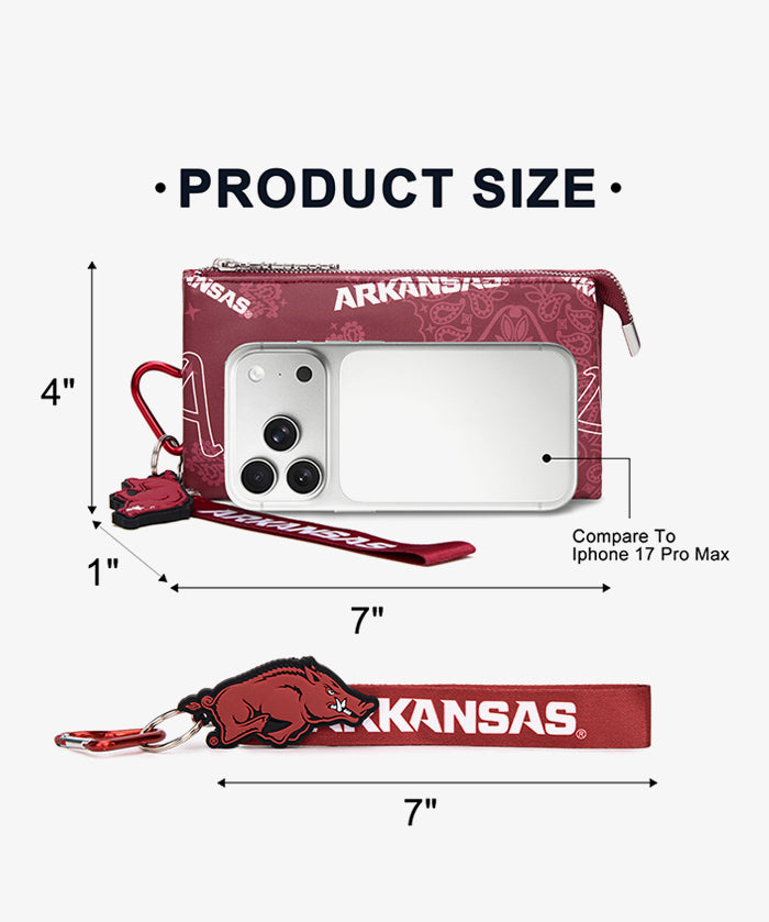 University of Arkansas Razorbacks Wristlet Wallet