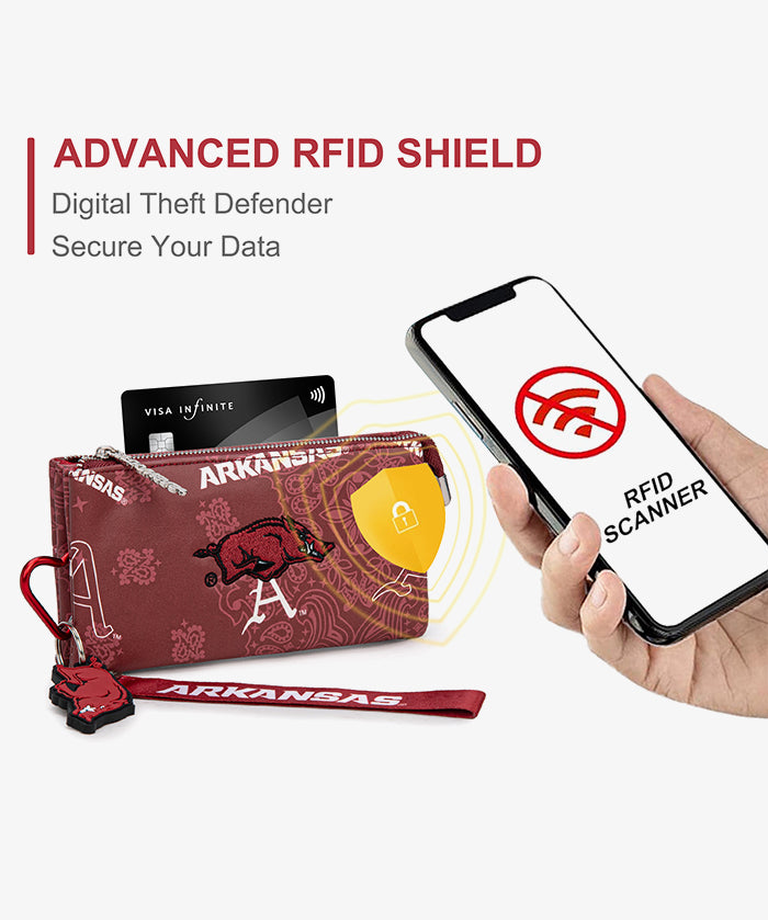 University of Arkansas Razorbacks Wristlet Wallet