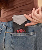 Arkansas Razorbacks Zip Card Case