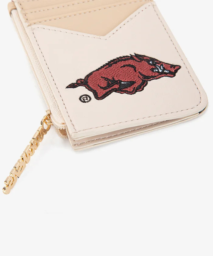Arkansas Razorbacks Zip Card Case