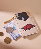 Arkansas Razorbacks Zip Card Case