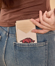Arkansas Razorbacks Zip Card Case