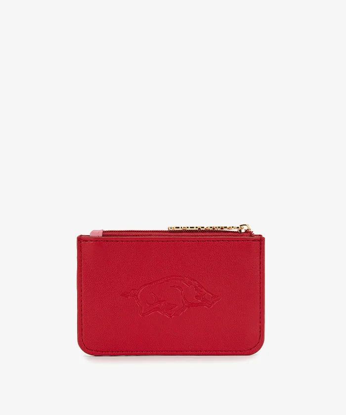 Arkansas Razorbacks Zip Card Case