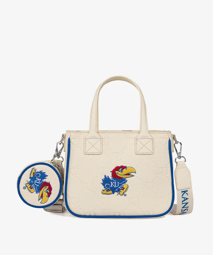 University of Kansas Jayhawks Tote Bag with Coin Pouch