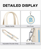 University of North Carolina Tar Heels Tote Bag with Coin Pouch