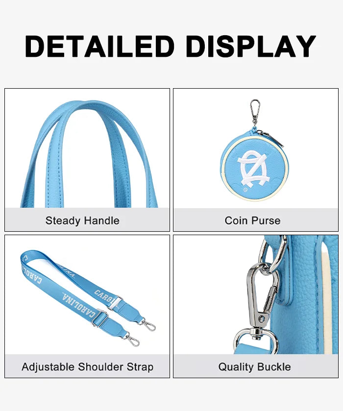 University of North Carolina Tar Heels Tote Bag with Coin Pouch