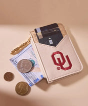Oklahoma Sooners Zip Card Case