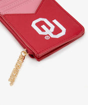 Oklahoma Sooners Zip Card Case