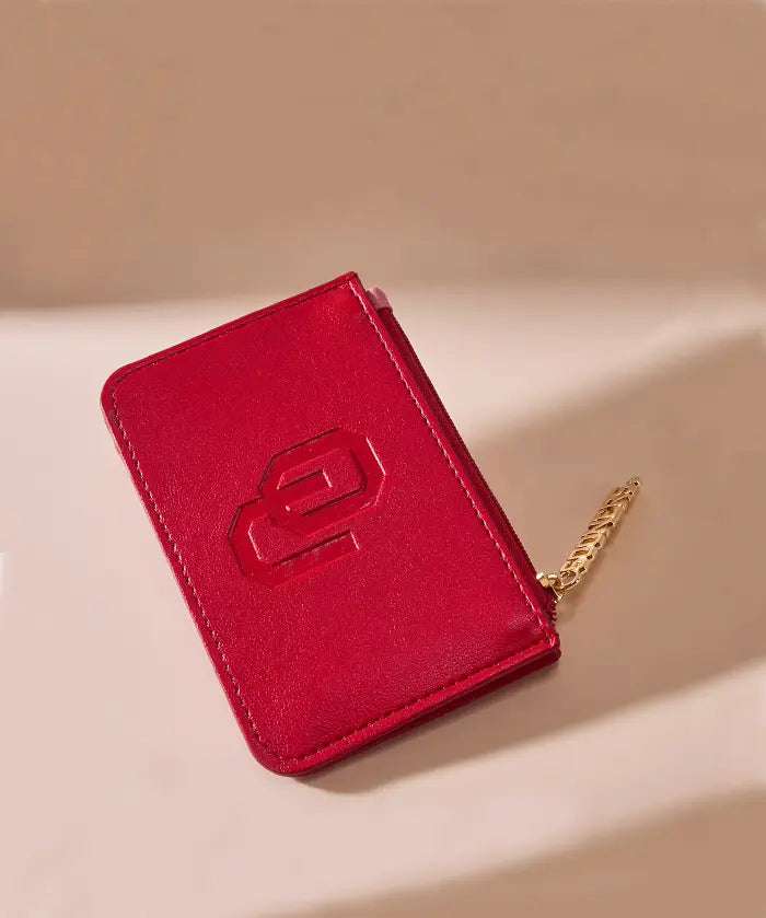 Oklahoma Sooners Zip Card Case