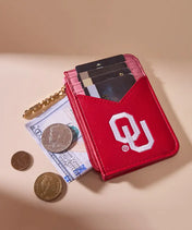 Oklahoma Sooners Zip Card Case