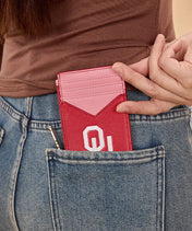 Oklahoma Sooners Zip Card Case