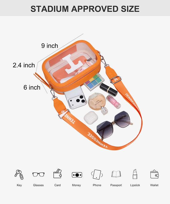 University of Tennessee Volunteers Clear Camera Bag