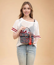 Texas Tech University Red Raiders Box Bag with Top Handle