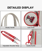 Texas Tech University Red Raiders Tote Bag with Coin Pouch