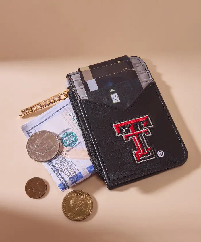 Texas Tech University Red Raiders Zip Card Case