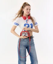 WNBA Atlanta Dream Mini Clear Crossbody Bag