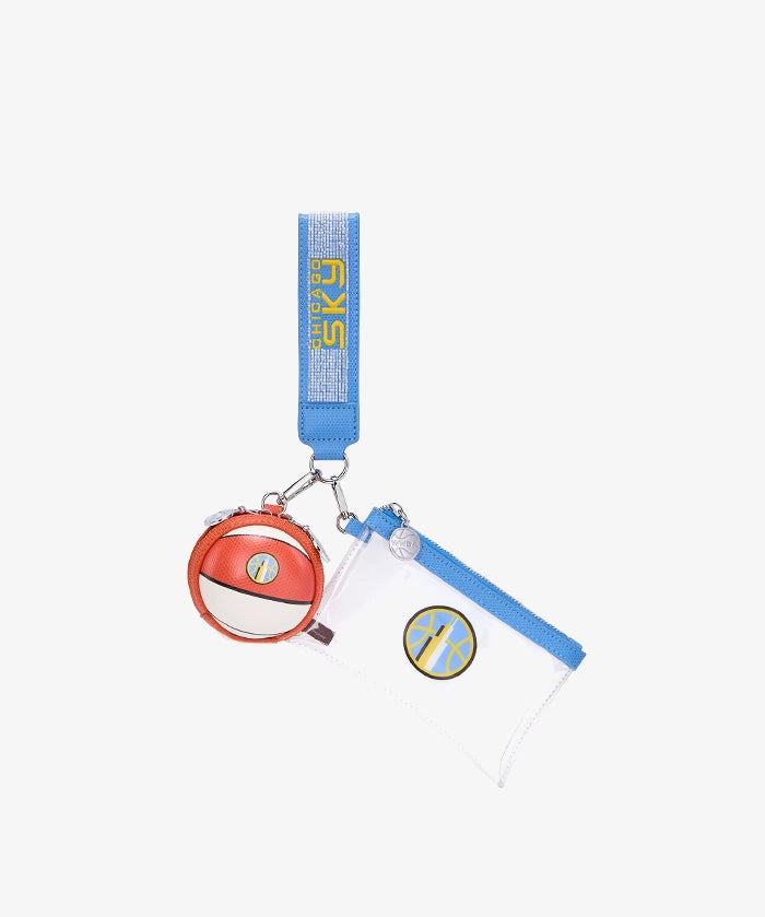 WNBA Chicago Sky Clear Wristlet Set