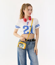 WNBA Chicago Sky Mini Clear Crossbody Bag