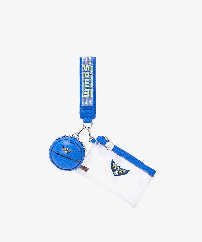 WNBA Dallas Wings Clear Wristlet Set