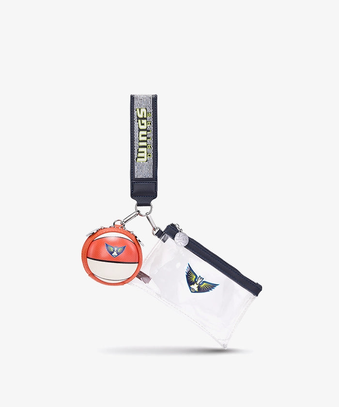 WNBA Dallas Wings Clear Wristlet Set