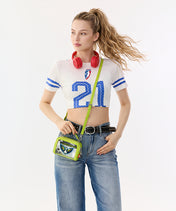 WNBA Dallas Wings Mini Clear Crossbody Bag