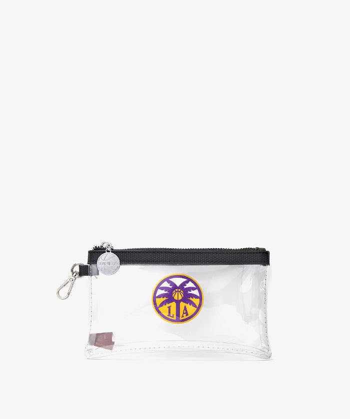 WNBA Los Angeles Sparks Clear Wristlet Set