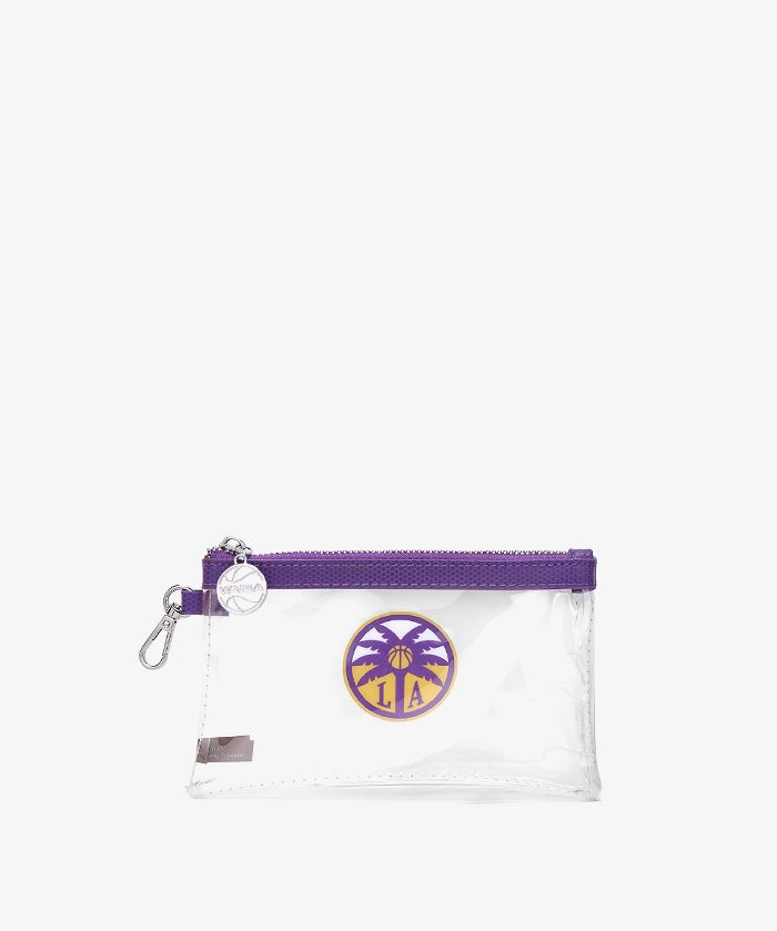 WNBA Los Angeles Sparks Clear Wristlet Set