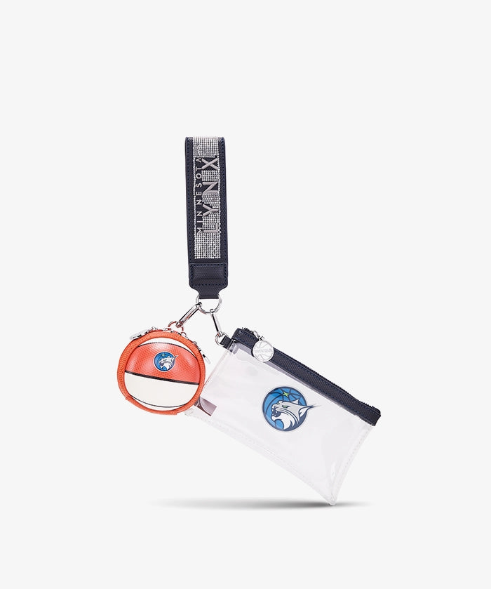 WNBA Minnesota Lynx Clear Wristlet Set