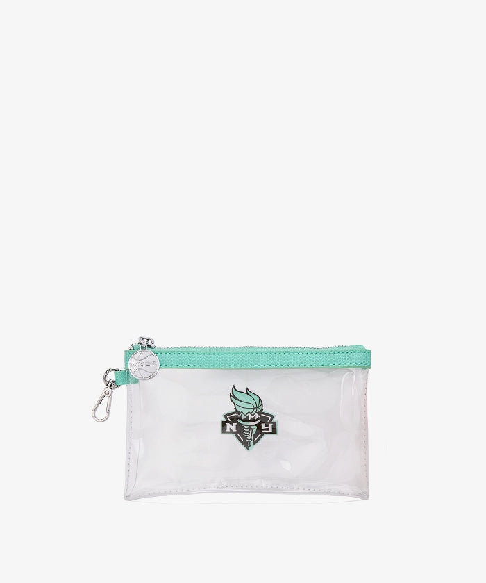 WNBA New York Liberty Clear Wristlet Set