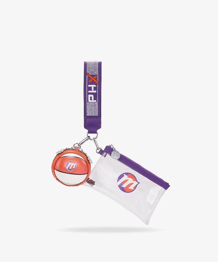 WNBA Phoenix Mercury Clear Wristlet Set