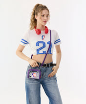WNBA Phoenix Mercury Mini Clear Crossbody Bag