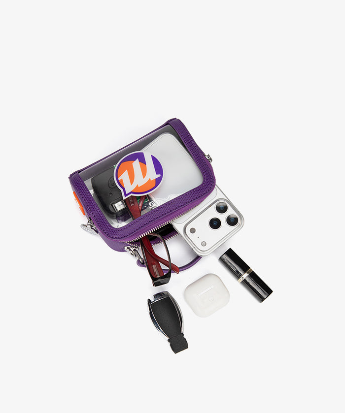 WNBA Phoenix Mercury Mini Clear Crossbody Bag