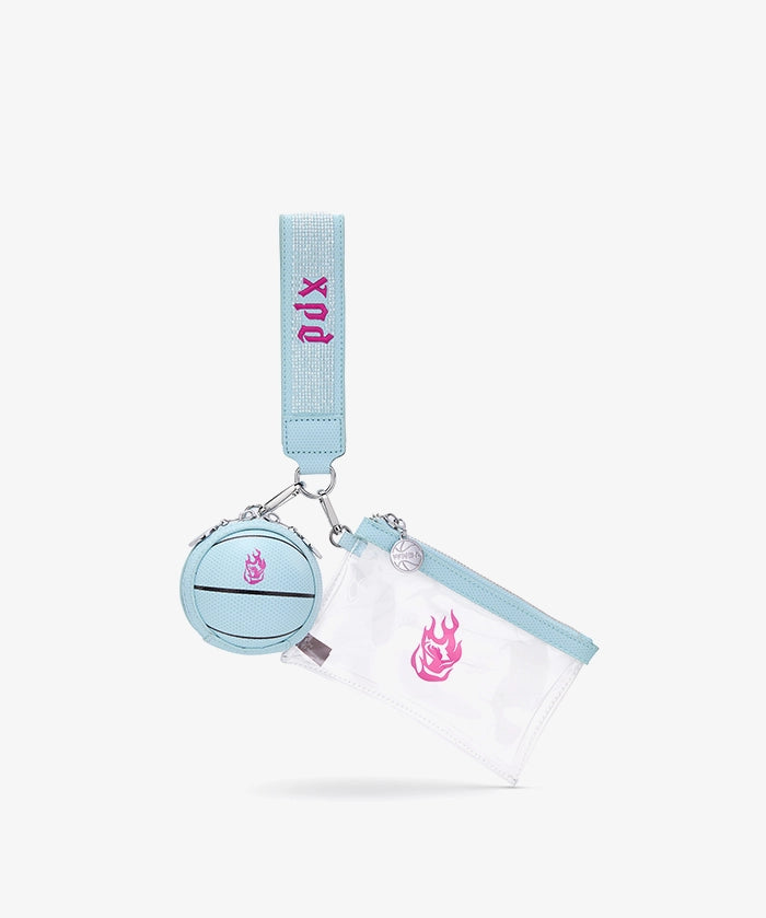 WNBA Portland Fire Clear Wristlet Set