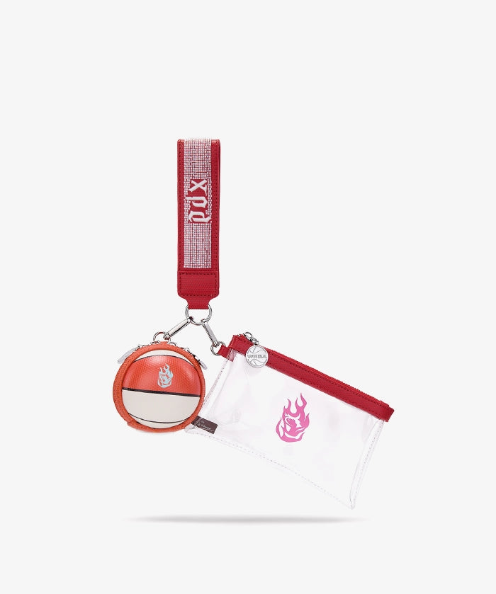 WNBA Portland Fire Clear Wristlet Set